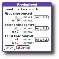 Click to enlarge Time controls levels
